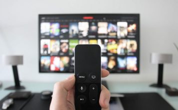 Taking on a la carte closeup of a tv remote