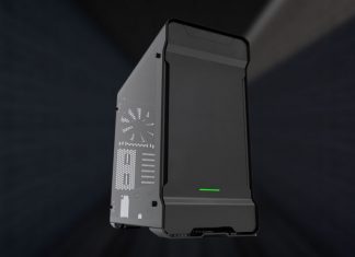 Review: Phanteks Enthoo Evolv ATX Tempered Glass Edition Computer Case Phanteks Enthoo Evolv ATX Tempered Glass product image on dark background