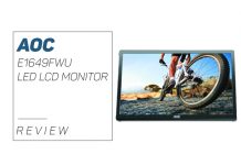 Our AOC E1649FWU Portable Monitor Review for 2018 AOC E1649FWU LED LCD Monitor